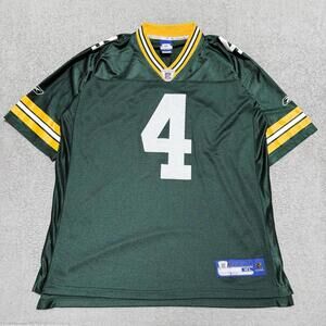 Reebok Brett Favre #4 Green Bay Packers NFL Jersey Green XL Men’s